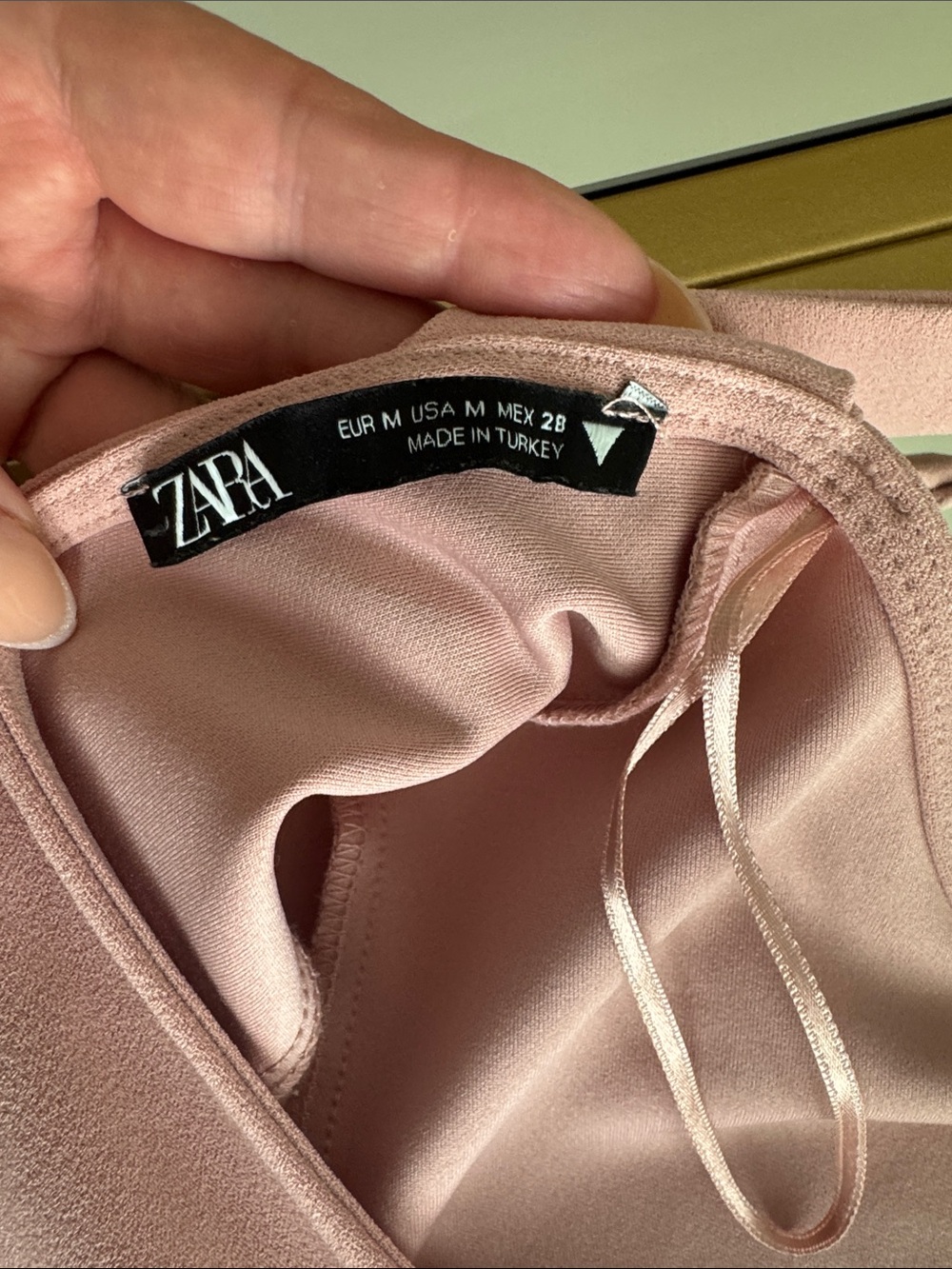 Zara Two-Piece Pink Crop Top & Skirt Set Top M and Skirt XL - Picture 7 of 7